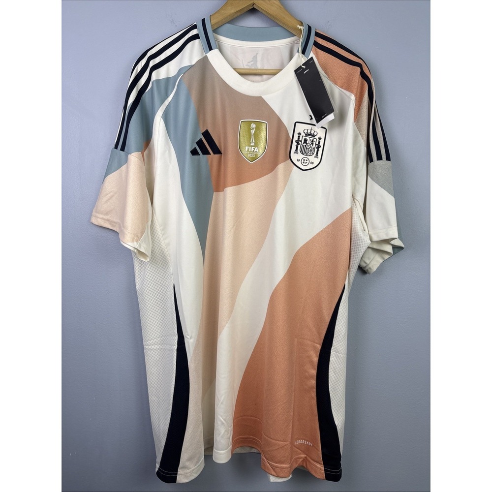 Adidas Spain Women's National Soccer Team Jersey Size XXL Slim Fit Aeroready